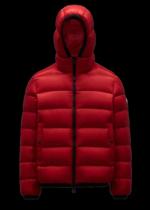 Moncler Myosotis Short Down Jacket Scarlet Red