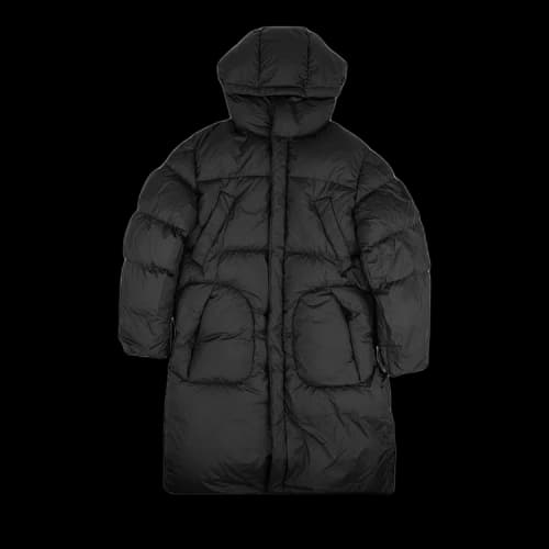 Moncler Fussa Quilted Long Puffer Parka Coat 'Black'