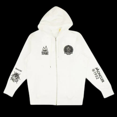 Moncler 1952 Zip Up Sweatshirt 'White'
