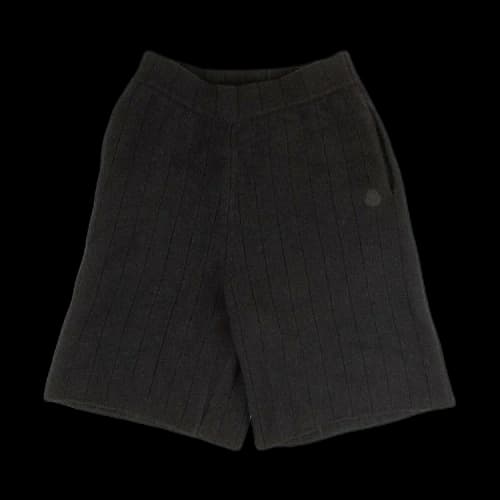 Moncler Ribbed Knit Shorts 'Black'