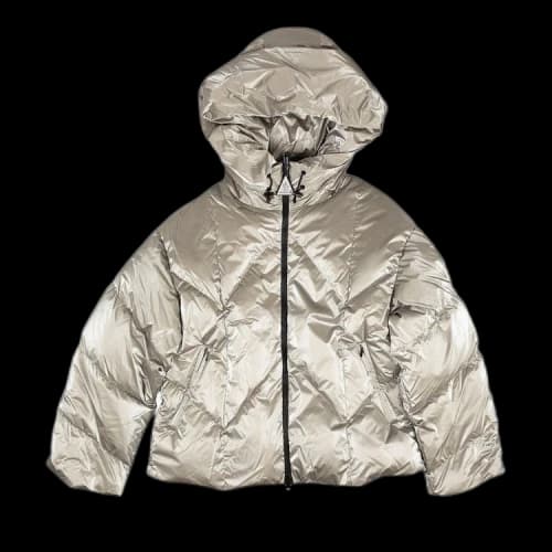 Moncler Frele Short Down Jacket Coat 'Silver'