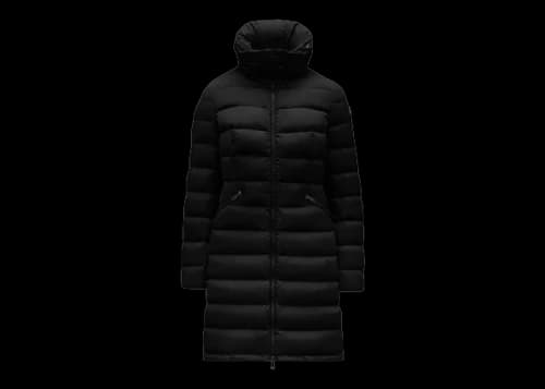Moncler Women's Flammette Long Down Jacket Black