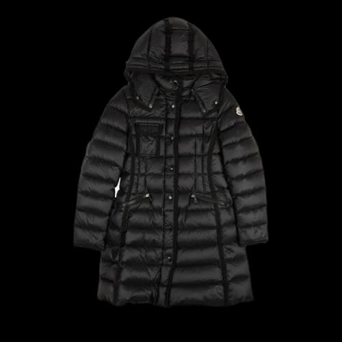 Moncler Hermine Long Down Jacket 'Black'