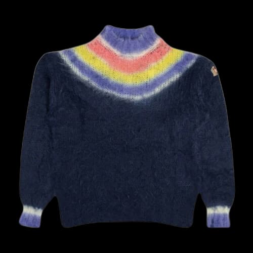 Moncler Mohair Blend Pullover Sweater 'Blue'