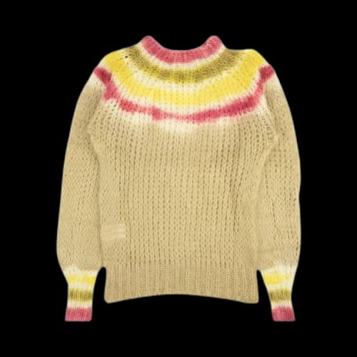 Moncler Tie Dye Wool And Mohair Sweater 'Biege'