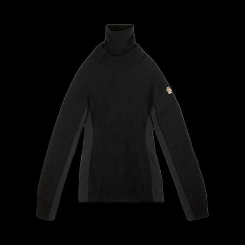 Moncler Slim Fit Stretch Turtleneck 'Black'