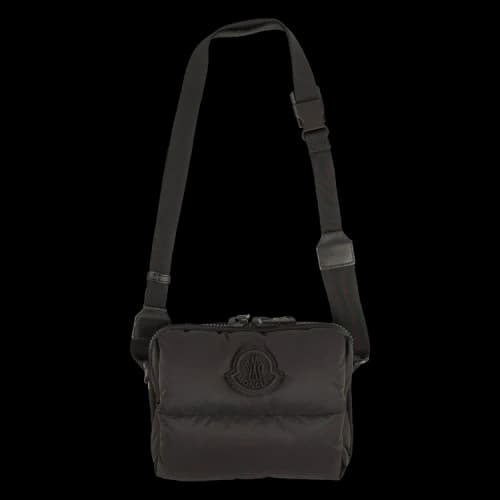 Moncler Quilted Logo Legere Crossbody Bag 'Black'