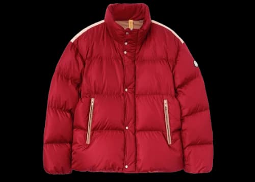 Moncler x Palm Angels Panamint Short Down Jacket Burgundy