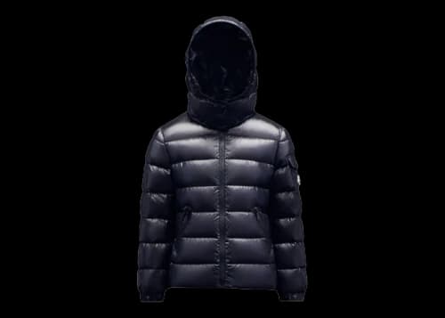 Moncler Girl's Bady Short Down Kid's Jacket Night Blue