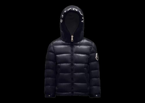 Moncler Boy's Salzan Short Down Kid's Jacket Night Blue