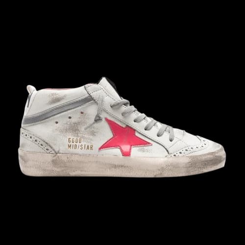 Golden Goose Mid Star 'White Pink Patent'