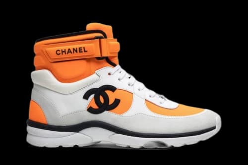 Chanel Logo High Top 'Orange White' (Women's)