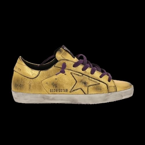 Golden Goose Distressed Superstar 'Gold'