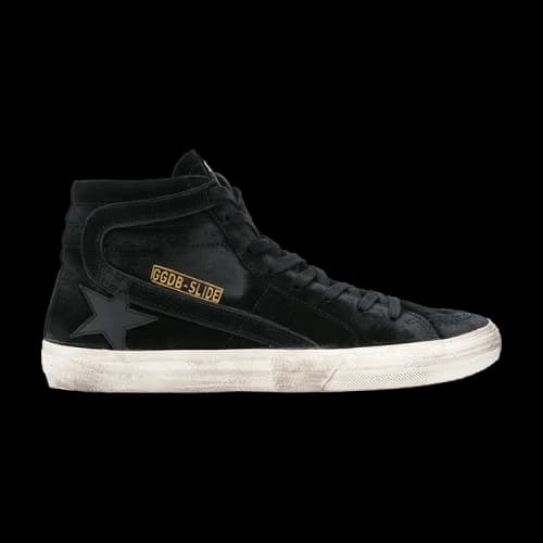 Golden Goose Distressed Slide High Top Sneaker 'Black'