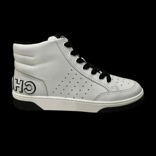 Chanel High Top Trainers 'White Black'