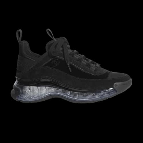 Chanel 'Velvet Calfskin Grosgrain Sneaker 'Black' (Women's)
