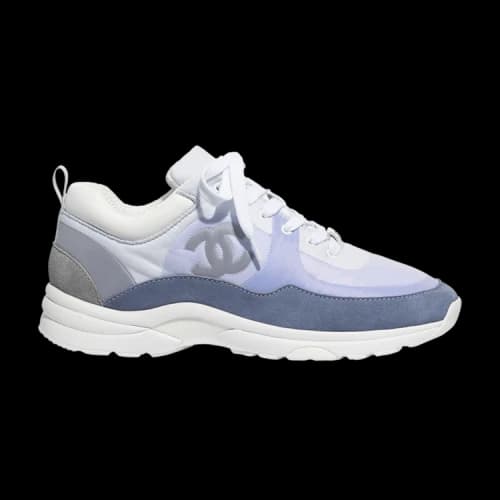 Chanel Suede Calfskin Sneaker 'Sky Blue' (Women's)