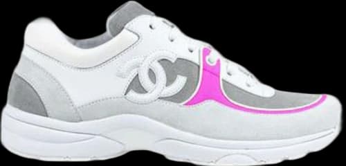 Chanel Low Top Trainer CC White Pink