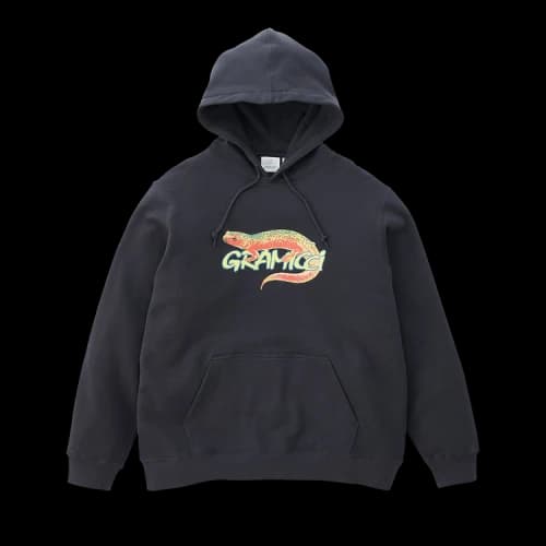 Gramicci Salamander Hooded Sweatshirt 'Vintage Black'