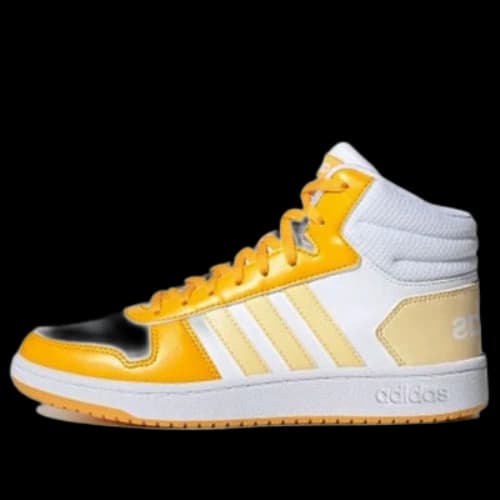 adidas Hoops 2.0 Mid 'White Yellow' (Women's)