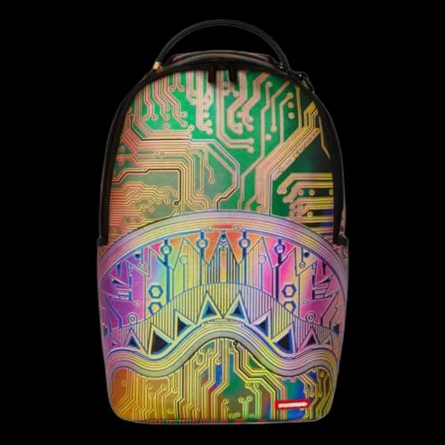 Sprayground Circuit Board Shark Backpack 'Multicolor'