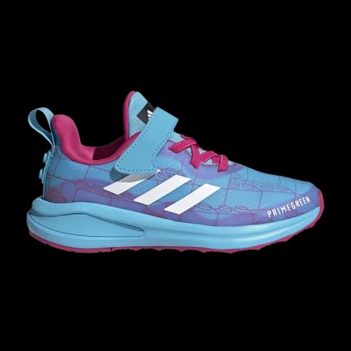 adidas LEGO x FortaRun X Elastic Lace J 'Bright Cyan Bricks'