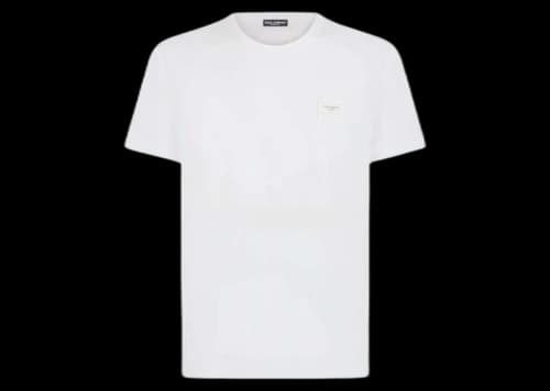 Dolce & Gabbana Cotton Branded Plate T-shirt White