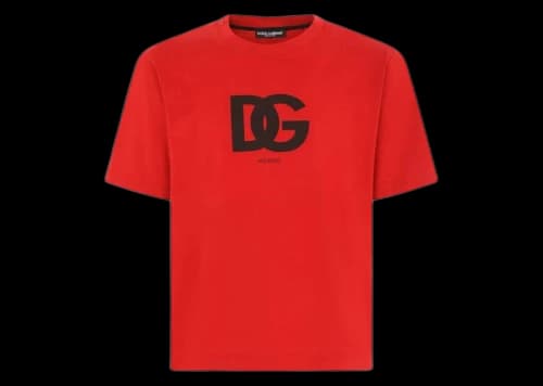 Dolce & Gabbana CottonDG Logo Print T-shirt Red