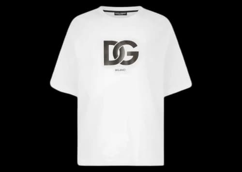 Dolce & Gabbana Cotton DG Logo Print T-shirt White
