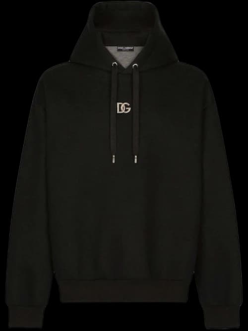 Dolce & Gabbana Dg Logo Patch Sweatshirt Black