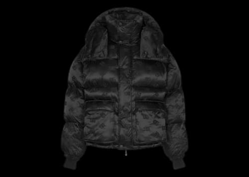 Dolce & Gabbana DG Jacquard Down Puffer Jacket Black/Black