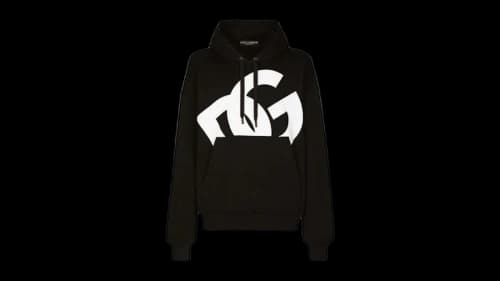 Dolce & Gabbana Pouched Pocket Hoodie Black