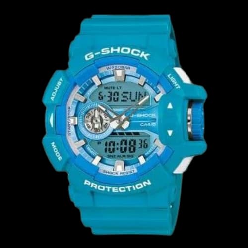 CASIO G-Shock Analog-Digital 'Light Blue'