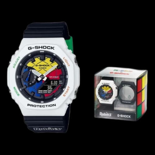 CASIO G-Shock Analog-Digital 'White Black'