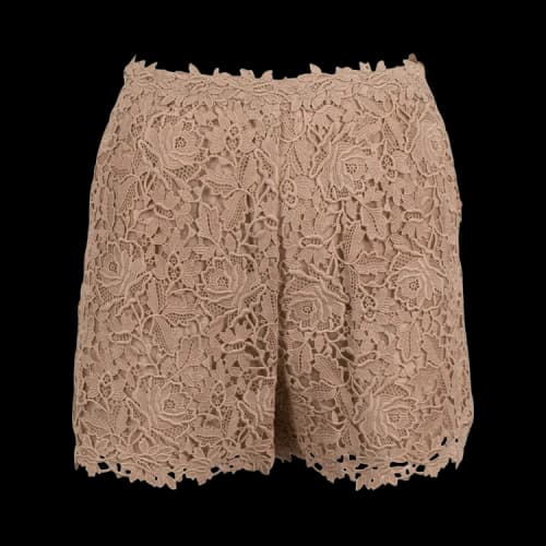 Valentino Floral Embroidered Shorts 'Beige'