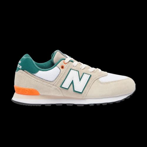 New Balance 574 Big Kid 'White Green'