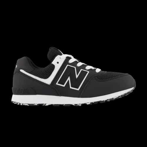 New Balance 574 Big Kid 'Black White'