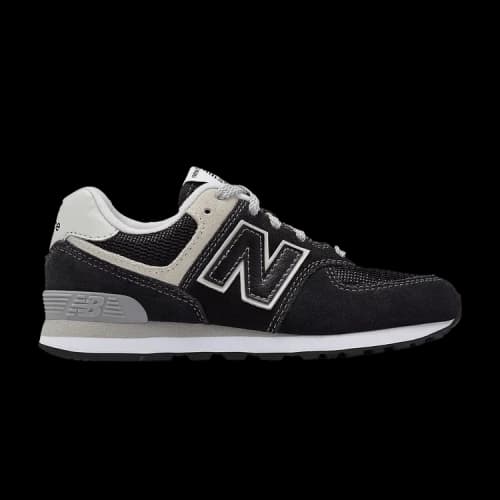 New Balance 574 Core Kids Wide 'Black Grey'