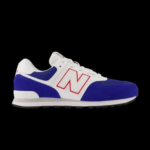 New Balance 574 Big Kid Wide 'Team Royal White'
