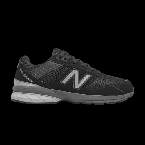 New Balance 990v5 Big Kid X-Wide 'Black'