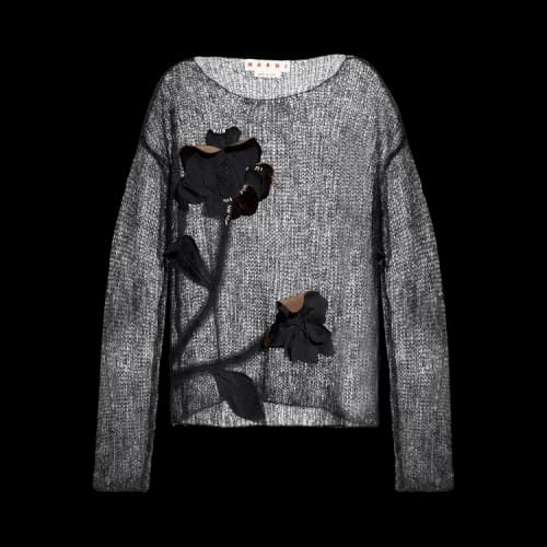 Marni Transparent Sweater 'Black'