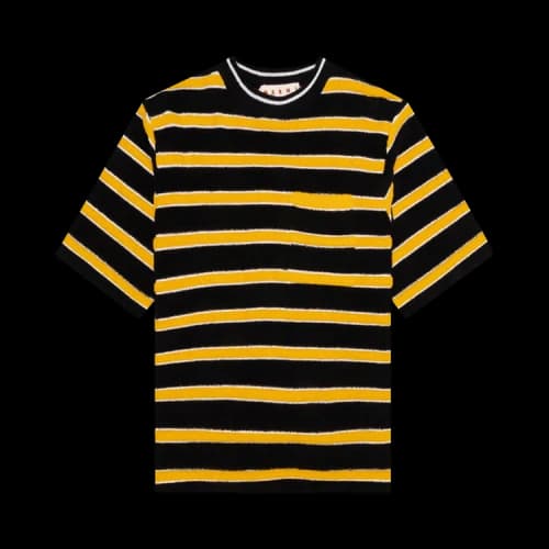 Marni Stripe Roundneck Sweater 'Black/Orange'