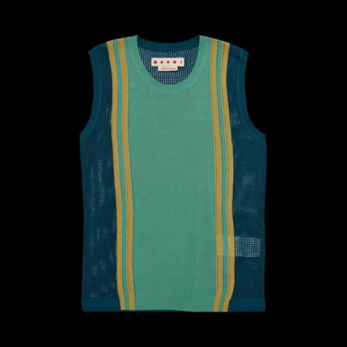 Marni Roundneck Sweater Sleeveless 'Dragon Green'