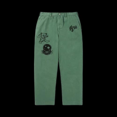 thisisneverthat x Greatful Dead Iconography Work Pant 'Moss'