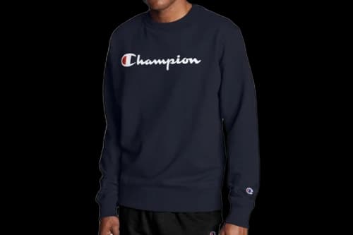 Champion Flc Crewneck Sweatshirt Navy