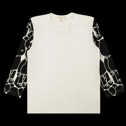 Comme des Garçons Graphic Long-Sleeve T-Shirt 'White/Black'