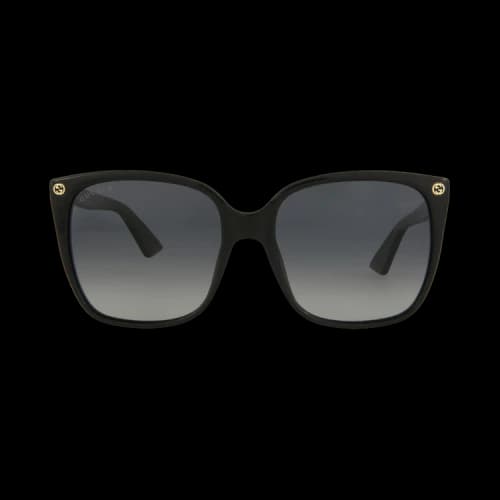 Gucci Square-Frame Acetate Sunglasses Black Black Grey (GG0022S-30000969-007)
