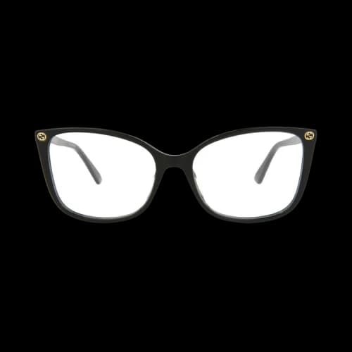 Gucci Cat Eye Frame Acetate Optical Frames 'Black/Transparent'