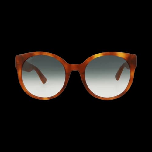 Gucci Round-Frame Acetate Sunglasses 'Havana/Green'