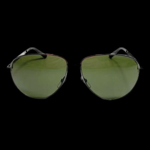 Gucci Metallic Sunglasses Glasses Green Circular